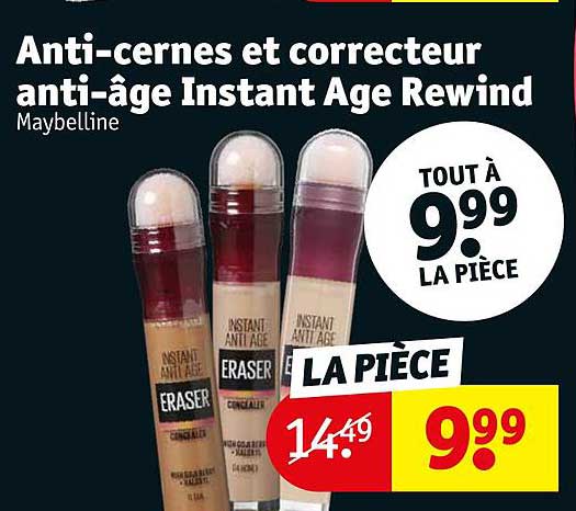 anti-cernes et correcteur anti-âge instant age rewind