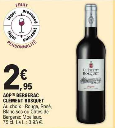 aop bergerac clément bosquet