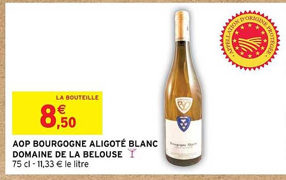 aop bourgogne aligoté blanc domaine de la belouse