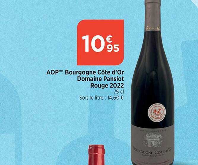 aop bourgogne côte d'or domaien pansiot rouge 2022