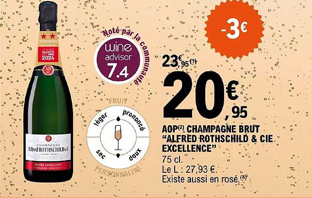 aop champagne brut alfred rothschild & cie excellence