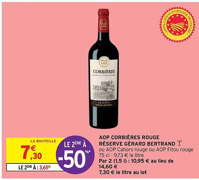 aop corbières rouge réserve gérard bertrand
