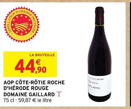 aop côte-rôtie roche d'hérode rouge domaine gaillard