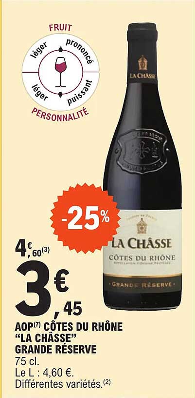 aop côtes du rhône "la châsse" grande réserve