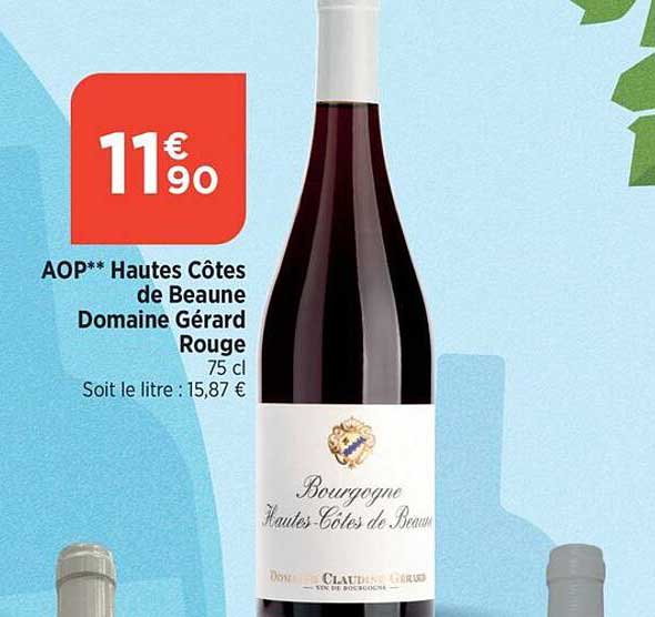 aop hautes côtes de beaune domaien gérard rouge