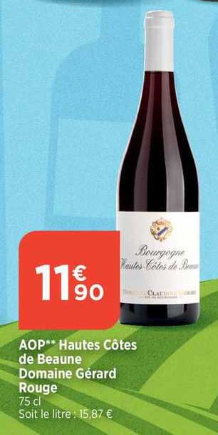 aop hautes côtes de beaune domaine gérard rouge