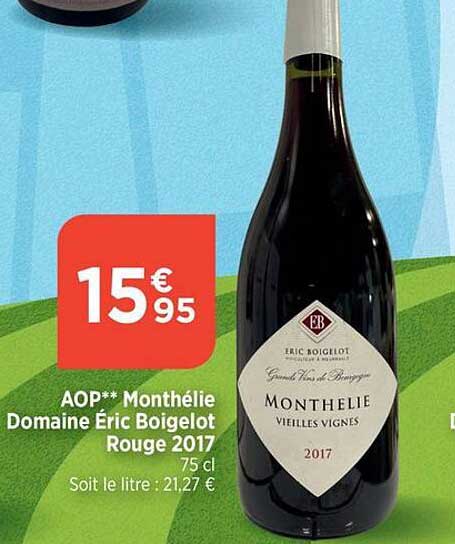 aop monthélie domaien éric boigelot rouge 2017