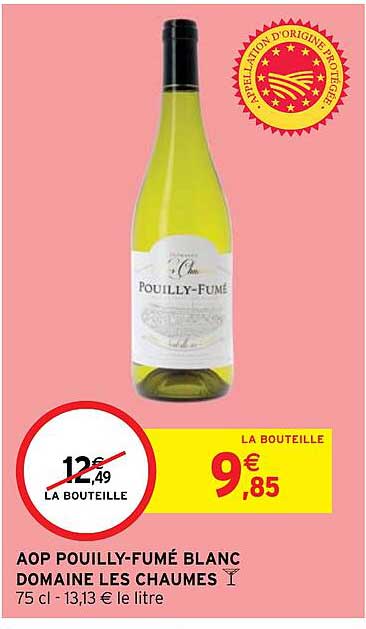 Aop Pouilly-fumé Blanc Domaine Les Chaumes