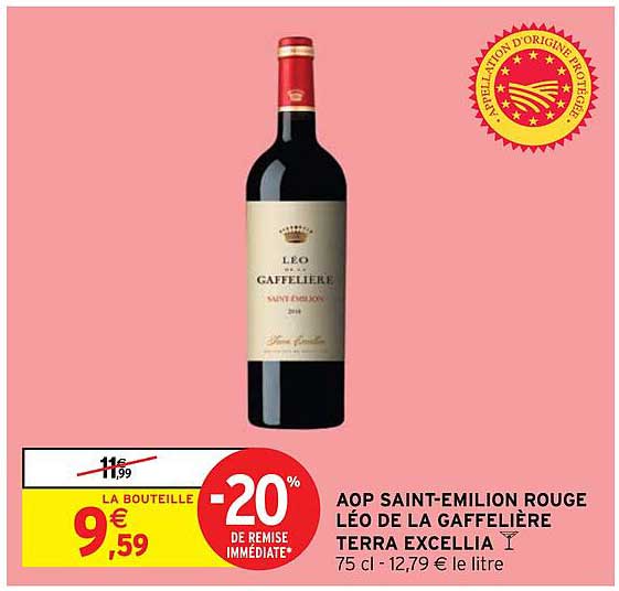 aop saint-emilion rouge léo de la gaffelière terra excellia