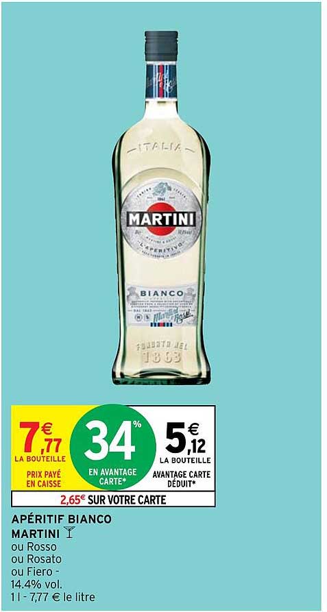 Apéritif Bianco Martini