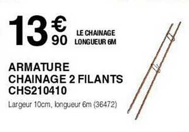 armature chainage 2 filants chs210410