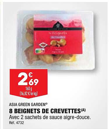 asia green garden 8 beignets de crevettes