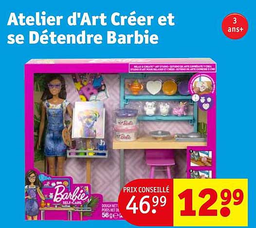 atelier l'art créer et se détendre barbie