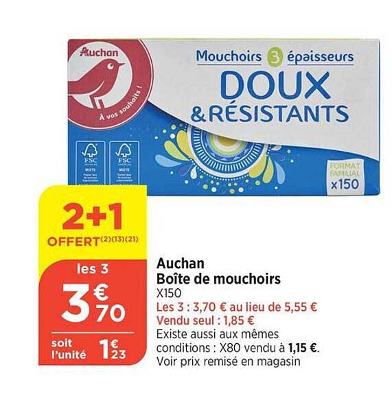 Auchan Boîte De Mouchoirs