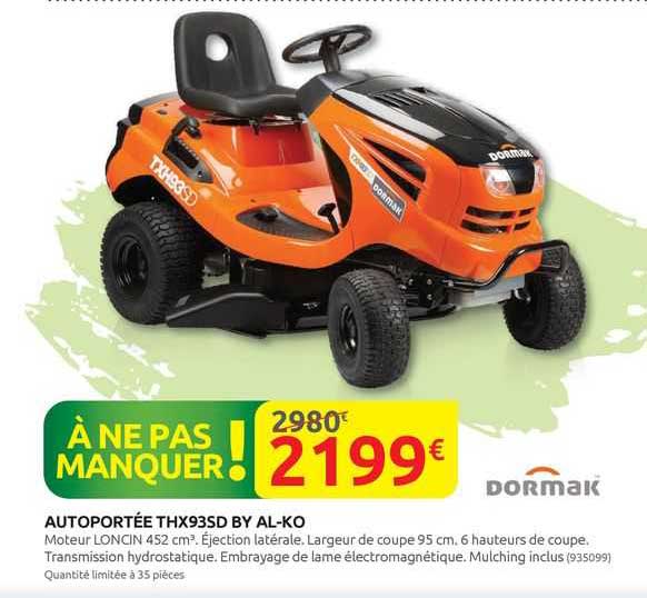 autoportée thx93sd by al-ko dormak