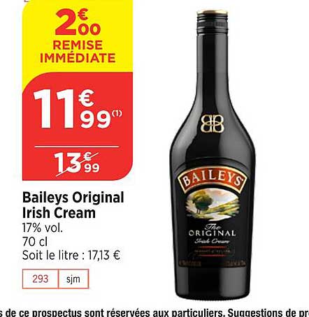 baileys original irish cream