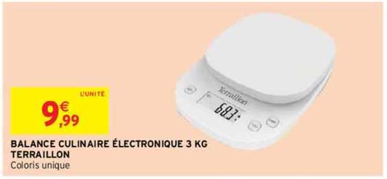 balance culinaire électronique 3 kg terraillon