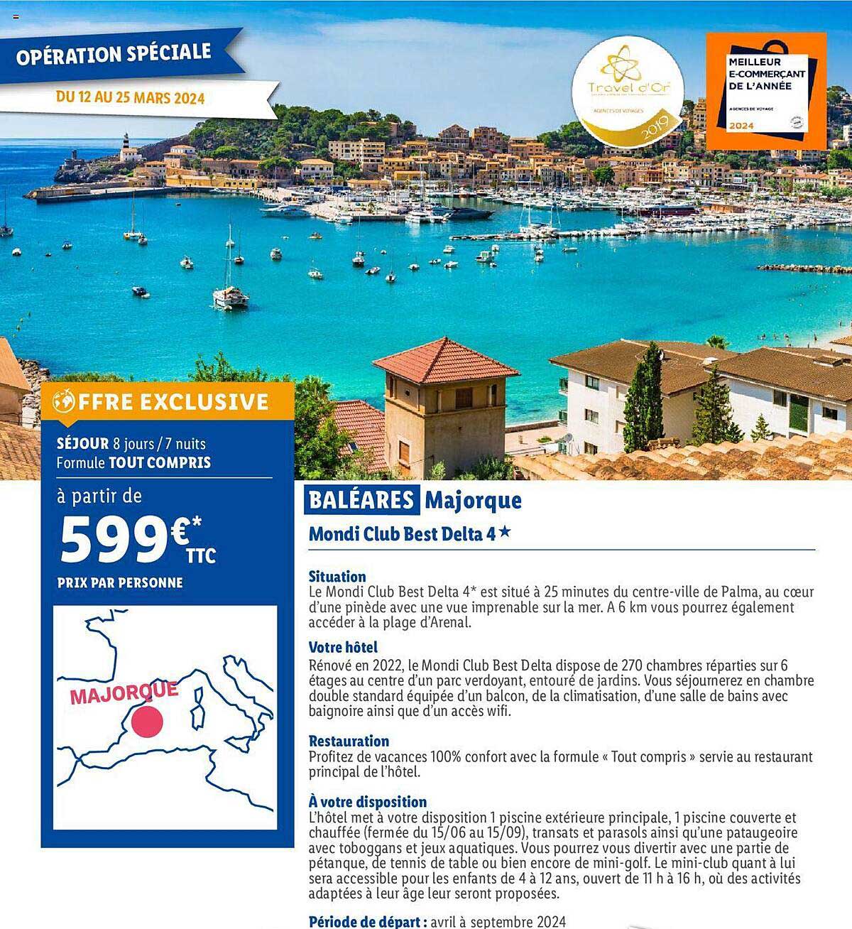 baléares majorque : mondi club best delta 4*