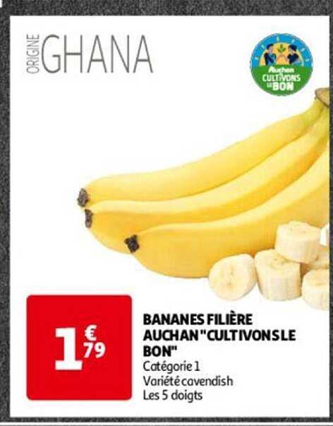 bananes filière auchan "cultivons le bon"