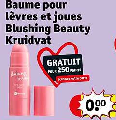 baume pour lèvres et joues blushing beauty kruidvat