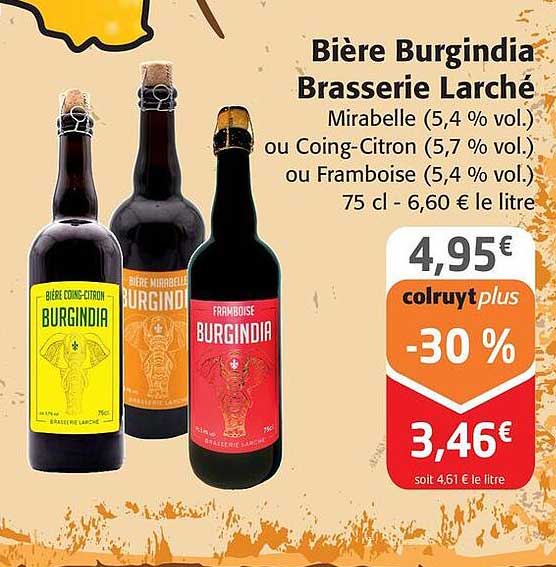 bière burgindia brasserie larché