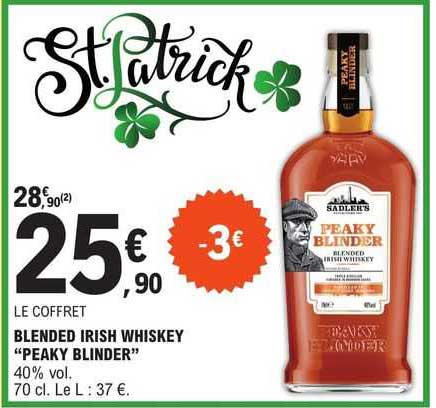 blended irish whiskey "peaky blinder"