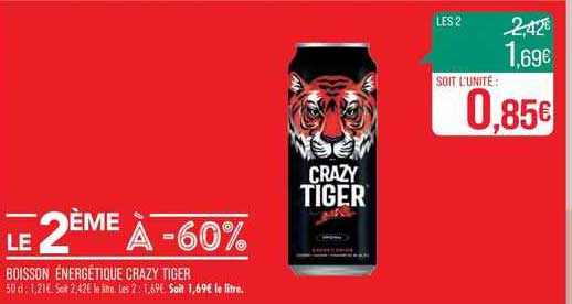 boisson énergétique crazy tiger