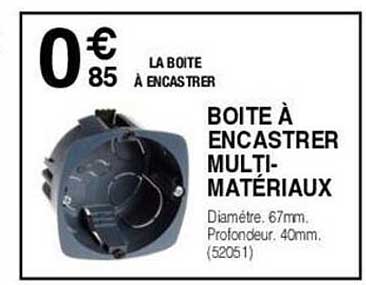 boîte à encastrer multi-matériaux