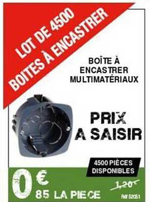 boîte à encastrer multimatériaux