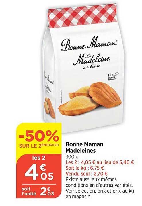 bonne maman madeleines
