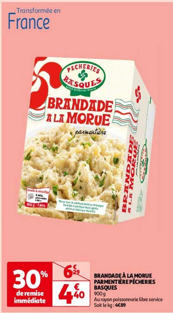 brandade à la morue parmentière pêcheries basques
