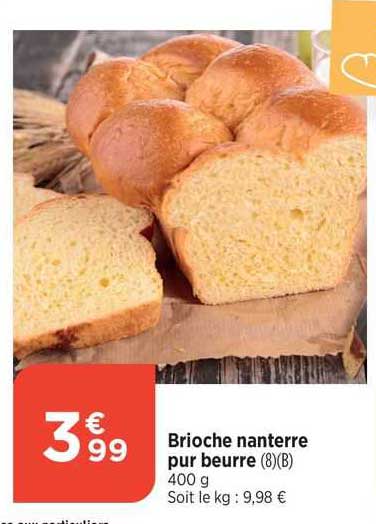 Brioche Nanterre Pur Beurre