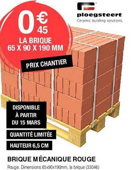 Brique Mécanique Rouge Ploegsteert