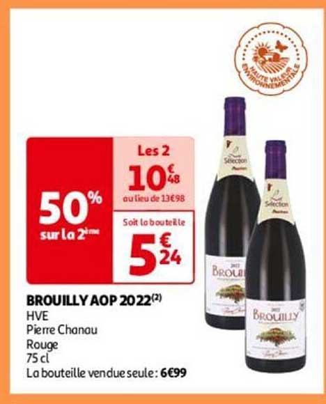brouilly aop 2022 hve pierre chanau rouge