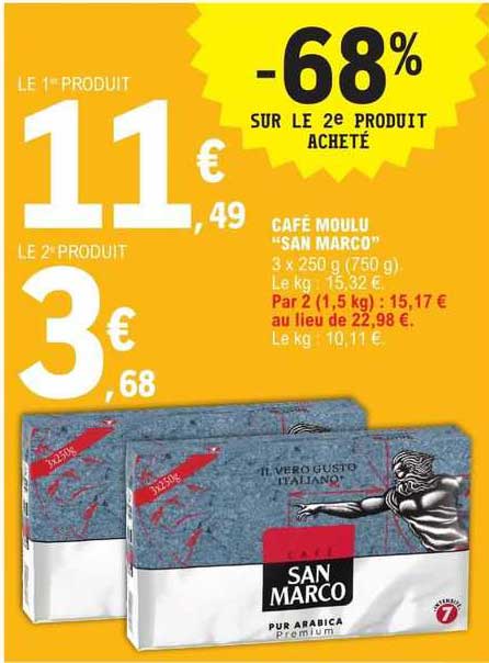 café moulu "san marco"