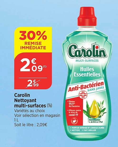 carolin nettoyant multi-surfaces