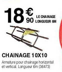 chainage 10 x 10