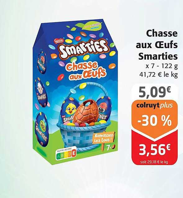 chasse aux œufs smarties