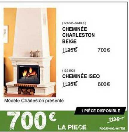 Cheminée Charleston Beige, Cheminée Iseo