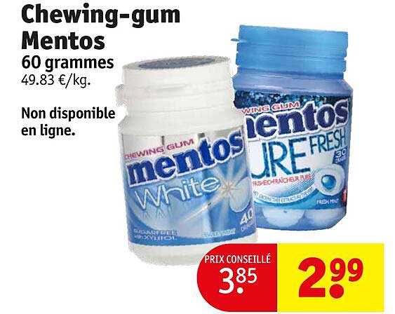 Chewing-gum Mentos