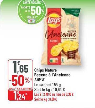 Chips Nature Recette à L'ancienne Lay's