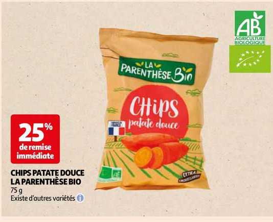 chips patate douce la parenthèse bio