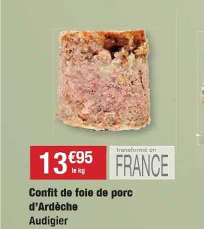 confit de foie de porc d'ardèche audigier