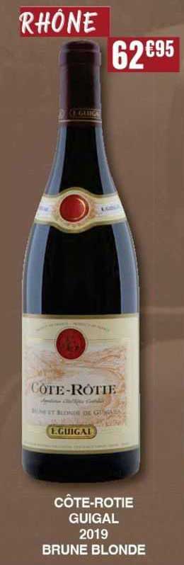 côte-rôtie guigal 2019 brune blonde