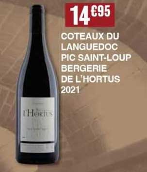 côteaux du languedoc pic saint-loup bergerie de l'hortus 2021