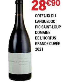 côteaux du languedoc pic saint-loup domaine de l'hortus grande cuvée 2021
