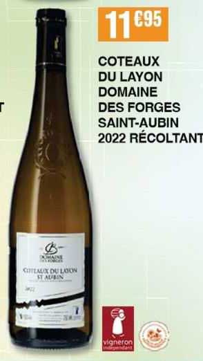 Coteaux Du Layon Domaine Des Forges Saint-aubin 2022 Récoltant