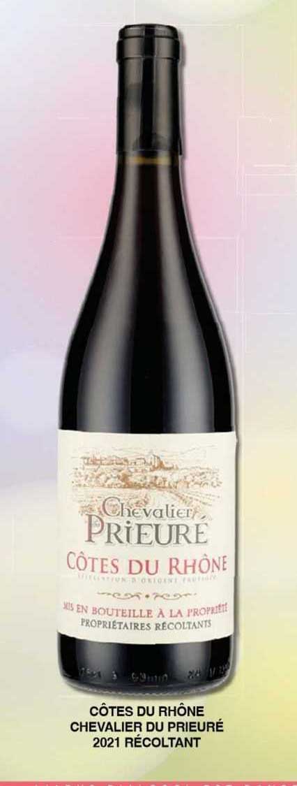 Côtes Du Rhône Chevalier Du Prieuré 2021 Récoltant