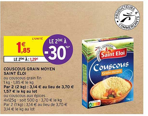 couscous grain moyen saint éloi