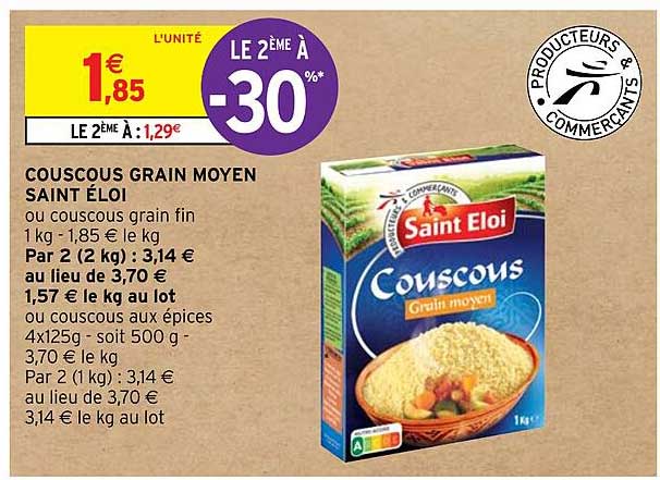 couscous grain moyen saint éloi